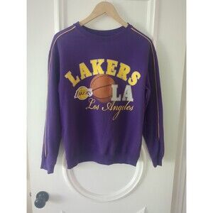 Women's  Sweatshirt SM LA Lakers NBA Graphic Top Purple Basketball Fans